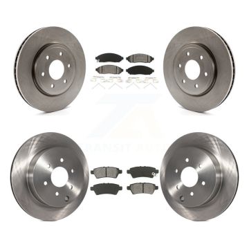 Front Rear Disc Brake Rotors And Semi-Metallic Pads Kit For Nissan Pathfinder K8S-101271