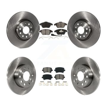Front Rear Disc Brake Rotors And Semi-Metallic Pads Kit For 2008 Audi A3 Quattro K8S-101274