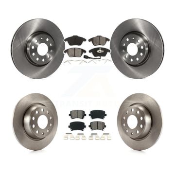 Front Rear Brake Rotor Semi-Metallic Pad Kit For Volkswagen CC GTI Passat Audi A3 Quattro K8S-101277