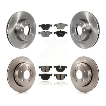 Front Rear Disc Brake Rotors And Semi-Metallic Pads Kit For BMW 530i 525i 528i K8S-101285