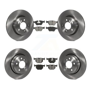 Front Rear Disc Brake Rotors And Semi-Metallic Pads Kit For 2004-2010 BMW X3 K8S-101287
