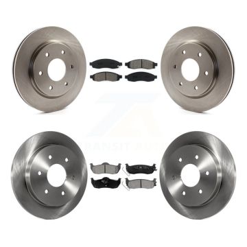 Front Rear Disc Brake Rotor & Semi-Metallic Pad Kit For Nissan TITAN INFINITI QX56 Armada K8S-101289