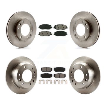 Front Rear Brake Rotor Semi-Metallic Pad Kit For Hyundai Entourage Kia Sedona To 04/27/06 K8S-101313