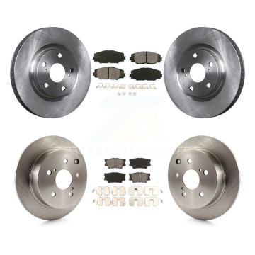 Front Rear Disc Brake Rotors And Semi-Metallic Pads Kit For Toyota Matrix Pontiac Vibe K8S-101315