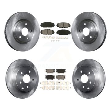 Front Rear Disc Brake Rotors And Semi-Metallic Pads Kit For Toyota RAV4 K8S-101317