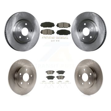 Front Rear Brake Rotors & Semi-Metallic Pad Kit For Toyota Matrix Pontiac Vibe Corolla iM K8S-101319
