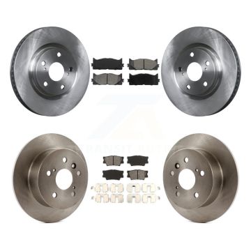 Front Rear Disc Brake Rotor And Semi-Metallic Pad Kit For Toyota Camry Lexus ES350 Avalon K8S-101321