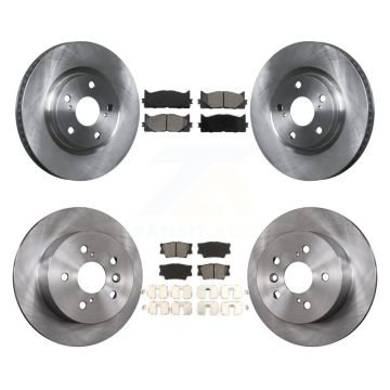 Front Rear Brake Rotor & Semi-Metallic Pad Kit For Toyota Camry Lexus ES350 Avalon ES300h K8S-101322