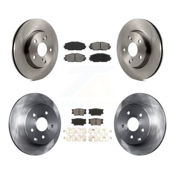 Front Rear Disc Brake Rotors And Semi-Metallic Pads Kit For Toyota RAV4 Lexus HS250h K8S-101324