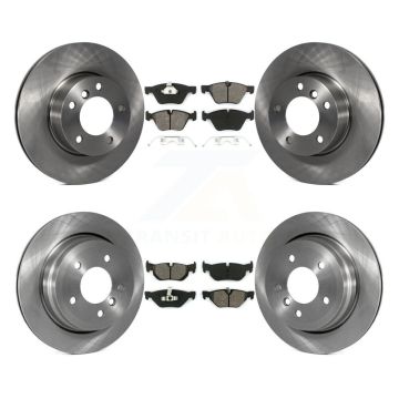 Front Rear Disc Brake Rotors And Semi-Metallic Pads Kit For BMW 328i 328xi 325xi K8S-101328