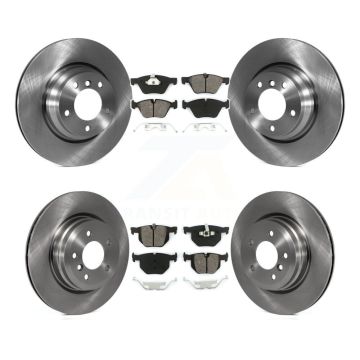 Front Rear Disc Brake Rotors And Semi-Metallic Pads Kit For 2006 BMW 330i 330xi K8S-101331