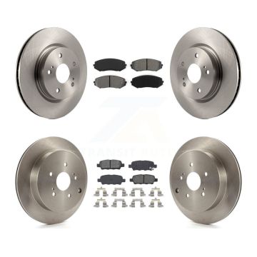 Front Rear Disc Brake Rotors And Semi-Metallic Pads Kit For 2009-2013 Suzuki Grand Vitara K8S-101338