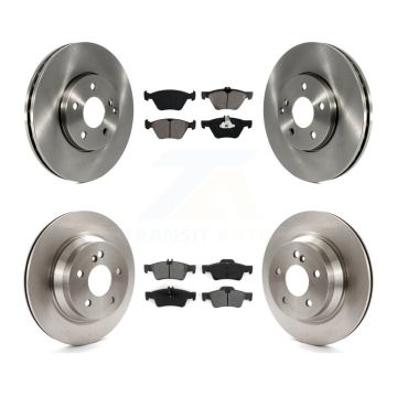 Front Rear Brake Rotor Semi-Metallic Pad Kit For Mercedes-Benz E320 AWD With Vented K8S-101340