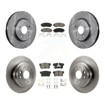 Front Rear Disc Brake Rotors And Semi-Metallic Pads Kit For Honda Accord Crosstour K8S-101343