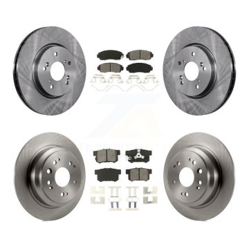 Front Rear Disc Brake Rotors And Semi-Metallic Pads Kit For Honda Crosstour Accord K8S-101345