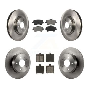 Front Rear Brake Rotors Semi-Metallic Pad Kit For Mercedes-Benz SLK280 With Sport Package K8S-101349