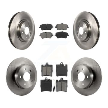 Front Rear Brake Rotor Semi-Metallic Pad Kit For 04 Mercedes-Benz C320 With Sport Package K8S-101350