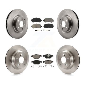 Front Rear Disc Brake Rotors And Semi-Metallic Pads Kit For Mercedes-Benz GLK350 GLK250 K8S-101352