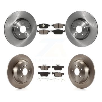 Front Rear Disc Brake Rotors And Semi-Metallic Pads Kit For Ford Escape Lincoln MKC K8S-101356