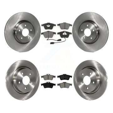 Front Rear Disc Brake Rotors And Semi-Metallic Pads Kit For Volvo S40 V50 C70 K8S-101357