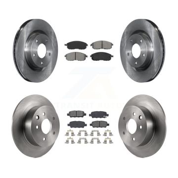 Front Rear Disc Brake Rotors And Semi-Metallic Pads Kit For Nissan Altima K8S-101358