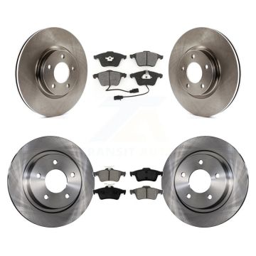 Front Rear Disc Brake Rotors And Semi-Metallic Pads Kit For Mazda 3 K8S-101364
