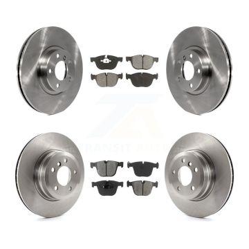Front Rear Disc Brake Rotors And Semi-Metallic Pads Kit For BMW X5 X6 K8S-101370