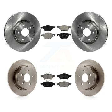Front Rear Disc Brake Rotors And Semi-Metallic Pads Kit For Ford Escape C-Max K8S-101374