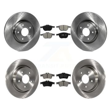 Front Rear Disc Brake Rotors And Semi-Metallic Pads Kit For Volvo S40 C30 V50 C70 K8S-101376