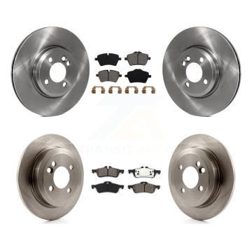 Front Rear Disc Brake Rotors And Semi-Metallic Pads Kit For Mini Cooper K8S-101377