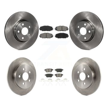 Front Rear Disc Brake Rotors Semi-Metallic Pad Kit For Toyota Corolla Matrix Pontiac Vibe K8S-101384