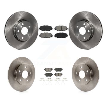 Front Rear Disc Brake Rotors And Semi-Metallic Pads Kit For Toyota Matrix K8S-101385