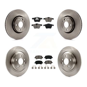 Front Rear Disc Brake Rotor And Semi-Metallic Pad Kit For Volvo S60 V60 Cross Country V70 K8S-101396