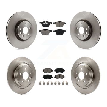 Front Rear Disc Brake Rotors And Semi-Metallic Pads Kit For Volvo S60 V70 K8S-101404