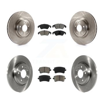Front Rear Brake Rotors Semi-Metallic Pad Kit For Audi Q5 With 345mm Diameter Rotor K8S-101414