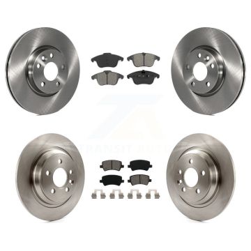 Front Rear Disc Brake Rotors And Semi-Metallic Pads Kit For Volvo S60 K8S-101425