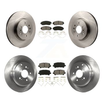 Front Rear Disc Brake Rotors And Semi-Metallic Pads Kit For 2011-2014 Honda Odyssey K8S-101430