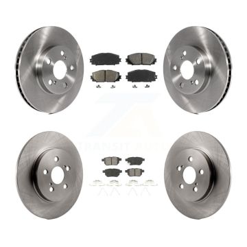 Front Rear Disc Brake Rotors And Semi-Metallic Pads Kit For Lexus CT200h K8S-101434