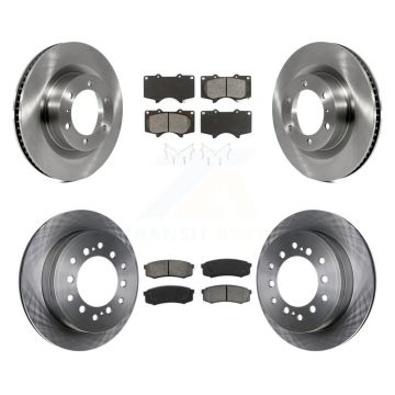 Front Rear Brake Rotor And Semi-Metallic Pad Kit For 2010-2023 Toyota 4Runner Lexus GX460 K8S-101442