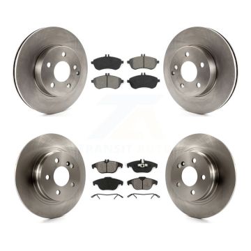 Front Rear Disc Brake Rotors And Semi-Metallic Pads Kit For Mercedes-Benz C250 C230 K8S-101443