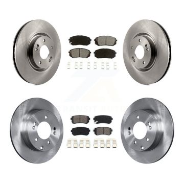 Front Rear Disc Brake Rotors And Semi-Metallic Pads Kit For Hyundai Tucson Kia Cadenza K8S-101457