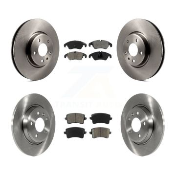 Front Rear Disc Brake Rotors And Semi-Metallic Pads Kit For Audi Q5 A4 Quattro A5 allroad K8S-101466