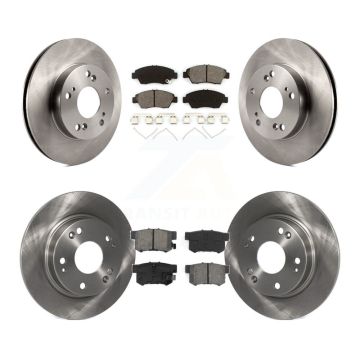 Front Rear Disc Brake Rotors And Semi-Metallic Pads Kit For 2013-2015 Acura ILX 1.5L K8S-101469