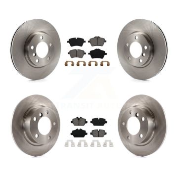 Front Rear Disc Brake Rotors And Semi-Metallic Pad Kit For Mini Cooper Countryman Paceman K8S-101471