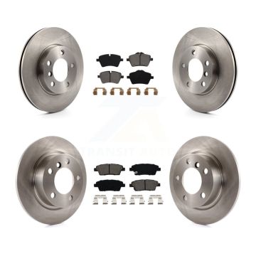 Front Rear Disc Brake Rotor Semi-Metallic Pad Kit For Mini Cooper Countryman Paceman Base K8S-101472