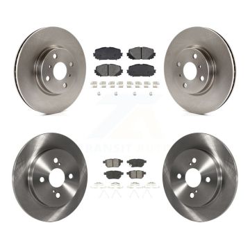 Front Rear Disc Brake Rotors And Semi-Metallic Pads Kit For Toyota Yaris K8S-101476