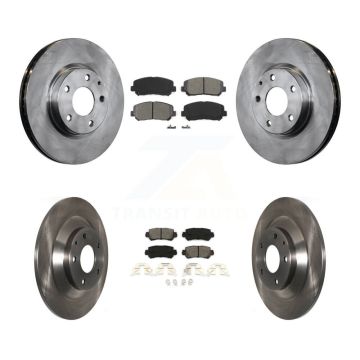 Front Rear Disc Brake Rotors And Semi-Metallic Pads Kit For 2013-2015 Mazda CX-5 K8S-101480