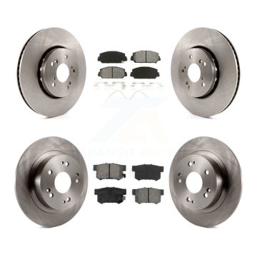 Front Rear Disc Brake Rotors And Semi-Metallic Pads Kit For 2016 Acura ILX K8S-101483