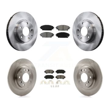 Front Rear Disc Brake Rotors And Semi-Metallic Pads Kit For 2016-2018 Mazda CX-3 FWD K8S-101500