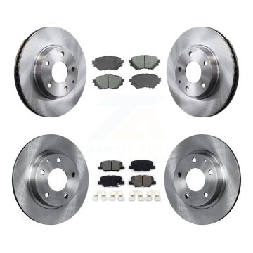 Front Rear Disc Brake Rotors And Semi-Metallic Pads Kit For Mazda 3 Sport K8S-101501